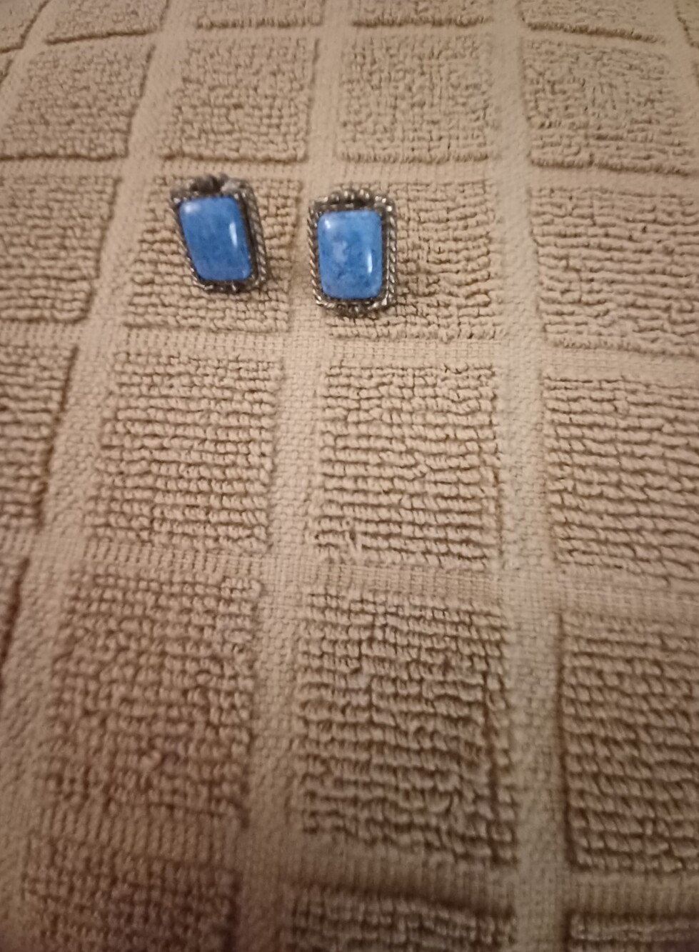 Vintage Turquoise Sterling Earrings